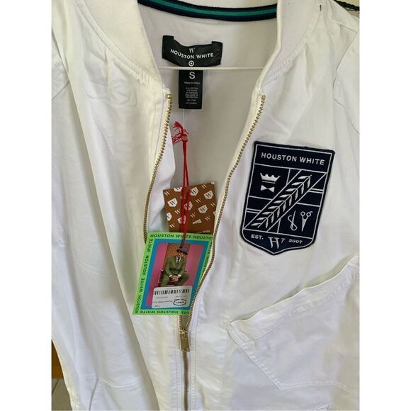 NWT Houston White Adult Unisex Short Sleeve Flight Suit Romper Jumpsuit Size Sma - Picture 3 of 9